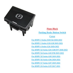 Interruptor de freno de estacionamiento botón negro brillante para BMW Serie 2/3/4 F40 F44 G20 G28 G26 - Imagen 1 de 6