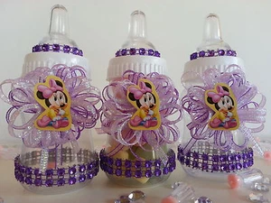 Minnie Mouse | Baby Shower Decoration | Set of 12 Bottlers Favors| It's a girl - Picture 1 of 11