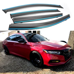 PARA HONDA ACCORD 18-2021 VISERA DE VENTANA CON CLIP PROTECCIÓN CONTRA LA LLUVIA DEFLECTOR 3J - Imagen 1 de 11
