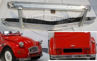 Parachoques Citroen 2CV (1948-1990) de acero inoxidable NUEVO Foto 1 de 4