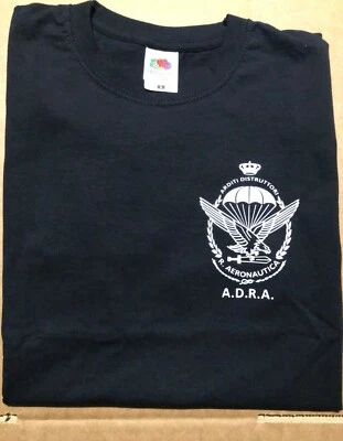 T-SHIRT ARDITI DISTRUTTORI REGIA AERONAUTICA FERT INCURSORI COLORE NERO