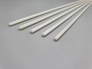 Fibreglass High Quality Roman Blind Rods 4mm- ALL SIZES Packs of 5- FREE END CAP - Picture 1 of 10