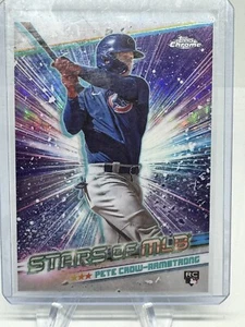 2024 Topps Series 1 Pete-Crow Armstrong Rookie - RC - CHROME STARS OF MLB Cubs - Picture 1 of 2