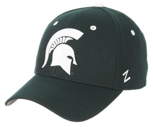 MICHIGAN ST. SPARTANS NCAA VERDE OSCURO TALLA AJUSTADA ZEPHYR DHS ESTILO GORRA SOMBRERO ¡NUEVO! - Imagen 1 de 9