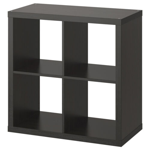 IKEA KALLAX shelving unit black-brown (77x39x77 cm) 4 shelf