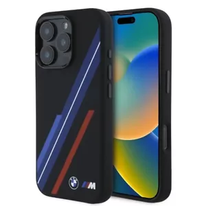 iPhone 16 Pro & Pro Max BMW HC M Series Silicone Random Lines Case MagSafe - Picture 1 of 8