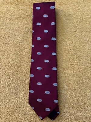 NWOT Cable Car Clothiers Burgundy Cable Cars Tie San Francisco 3.5”W x 56”L - Image 1 of 4