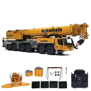 Grúa móvil hidráulica de metal Eyewhale 1/14 RC luz de sonido de 6 ejes camión gigante coche - Imagen 1 de 12