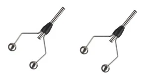 2 Pack Stainless Steel Bi-ceramic Tip Fly Tying Bobbin Holder - Fly Fishing - Picture 1 of 6