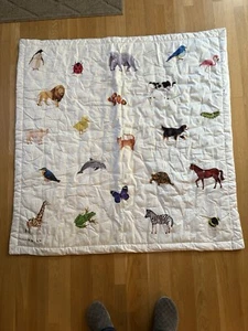 Lovevery Organic Baby Animal Quilt 47”x47” HARD TO FIND - Picture 1 of 14