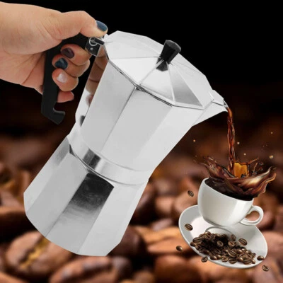 MARKENLOS Espressokocher Moka-Kanne Espressokanne Kaffeemaschine Camping Kaffeekocher DHL