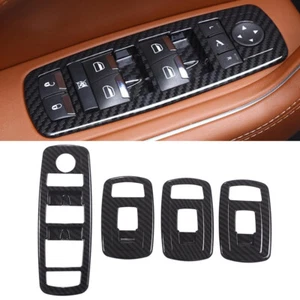 Panel elevador de ventana ABS de fibra de carbono para Maserati Levante borde de cubierta de botones - Imagen 1 de 4