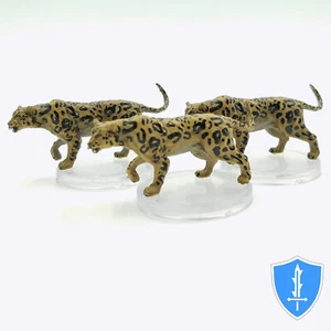 Leopard x3 - The Mwangi Expanse #8 Pathfinder Battles D&D Miniature - Picture 1 of 1
