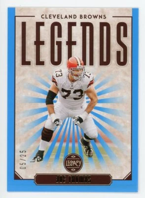 Joe Thomas 2020 Panini Legacy Football Legends Indigo Blue Parallel #05/25 - Image 1 of 2