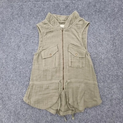 Camisa Billabong Mujer 6 Verde Deportiva Moderna Singlet Cremallera Completa Verano Playa Talla 6 Foto 1 de 4