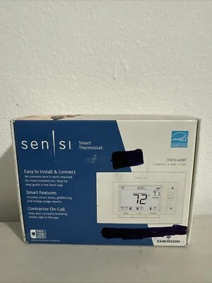 Emerson Sensi Wi-Fi Smart Thermostat for Smart Home, Pro Version, Works - Image 1 of 4