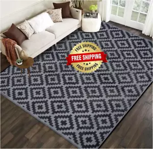 Alfombra Reversible Para Patio,Camping De 8'x8' Para Interiores Y Exteriores. - Picture 1 of 7