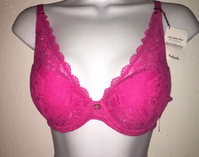 Aubade Paris Underwire Bra Size US 32B Fuchsia New
