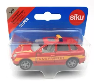 SIKU 1415 Fire Command Car red. 1:55. metal. blister card. Germany - Picture 1 of 2