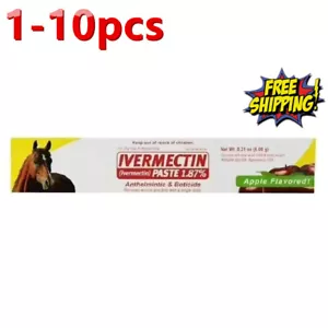 New Date Paste Horse Dewormer Apple Flavor Exp 3-YEAR FREE SHIPPING J F7O7 - Picture 1 of 12