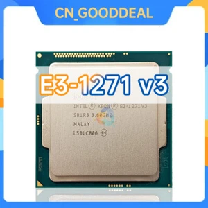 Intel Xeon E3-1271v3 SR1R3 3.6GHz 4Core 8Thread 8MB 80W LGA1150 CPU Processsor - Picture 1 of 1