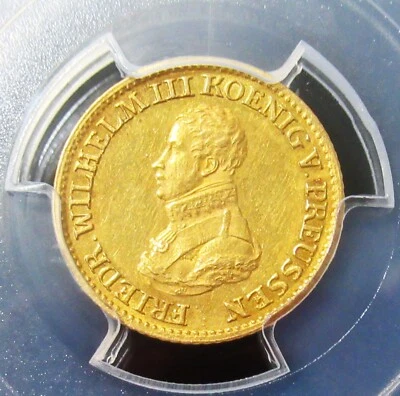 Germany: Prussia 1817-A Gold 1/2 Frederick D'Or KM-397 PCGS AU-55. - Image 1 of 4