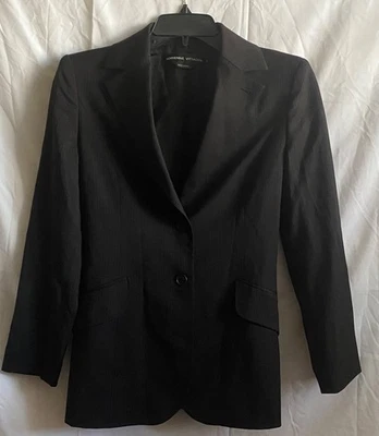 Adrienne Vittadini Women's Jacket, All Black, Size 4 - Image 1 of 4