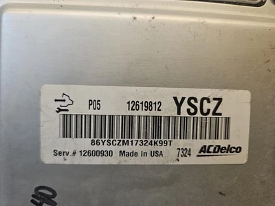 Módulo de control del motor Pontiac Grand Prix 2006-2008 12619812 Foto 1 de 4