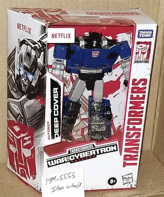 Transformers Netflix Cubierta Profunda Rueda Azul Deslizamiento Lateral Hell Yeah, WFC Deluxe Autobot Foto 1 de 4