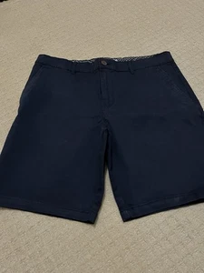 Men’s Navy Chino Shorts From George, Size 34 Inch Waist, Regular. - Picture 1 of 2