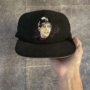Men's Vintage 90's Colorado Rockies Andres Galarraga Black Wool Snapback Hat Cap - Picture 1 of 4