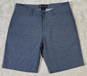 TRAVIS MATHEW Performance Golf Shorts-Size 34-10' Inseam-Blue Plaid - Picture 1 of 7