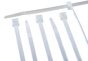 7 Zoll Zip Krawatten - strapazierfähig - 100 Stück Nylon Krawatten - Outdoor / UV - weiß - Bild 1 von 7