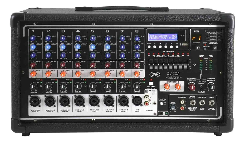 Peavey PVI8500 All In One 8-Channel Powered Mixer - Image 1 of 3