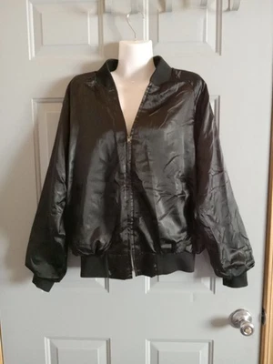 黑色 King Louie 夹克缎面尺寸 40 M 42 复古普通复古街头服饰  — 第 1/4 张图片