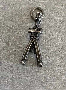 Antiguo Dije de Plata Esterlina Tío Sam 3D Figura Patriótica EE. UU. - Imagen 1 de 9