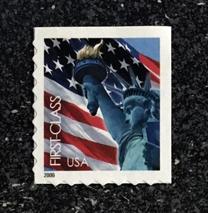 2005USA #3975 39c Lady Liberty & Flag - Single From ATM Booklet (2006 date) - Picture 1 of 1