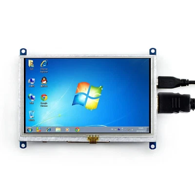 WAVESHARE 5 Inch HDMI LCD (B) 800x480 Touch Screen for Raspberry Pi - Image 1 of 4