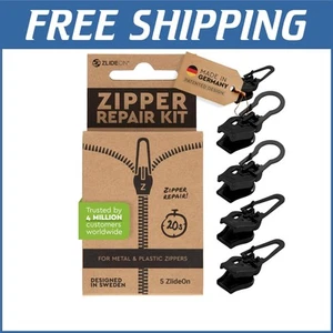 Eco-Friendly Zipper Pulls - 5-Piece Replacement for Quick Repairs Anywhere - Picture 1 of 11