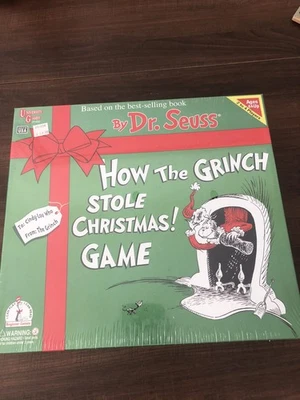 Vintage 1997 How the Grinch Stole Christmas Board Game DrSeuss NIB-UNOPENED - Image 1 of 4
