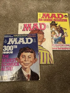 Mad Magazine, Lot of 3, 300th Issue 1991, 1990, 1991 - Bild 1 von 2