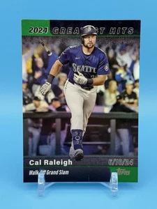 2025 Topps Series 1 Cal Raleigh Greatest Hits Green /99 #GH-4 - Picture 1 of 4