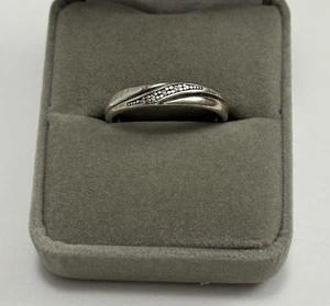 Vintage Größe 10 Herren Diamant Ring, 925 Sterling Silber Band. " - Bild 1 von 6