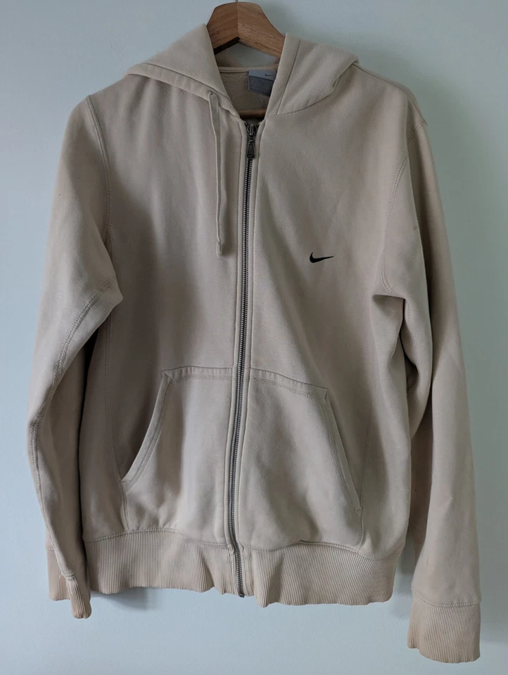 Sudadera con Capucha Nike Mediana Marrón Claro Cremallera Completa Sudadera con Capucha Swoosh Foto 1 de 2