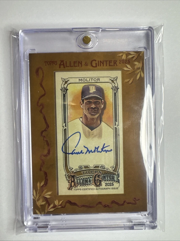 2025 Topp Allen & Ginger Paul Molitor #MA-PM 迷你签名金色 — 第 1/2 张图片