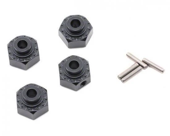 Axial Aluminum Hex Hub 12mm Black (4) - Image 1 of 2