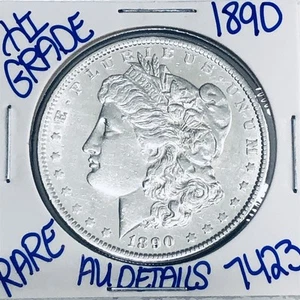 1890 MORGAN SILBER-DOLLAR AUTHENTISCHE HOHE QUALITÄT US-PRÄGEANSTALT MÜNZE KOSTENLOSER VERSAND 7423 - Bild 1 von 3