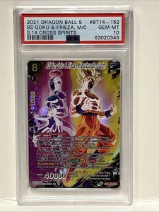 Dragon Ball Super SS Son Goku & Frieza - Miraculous Conclusion - BT14-152, PSA10 - Picture 1 of 3