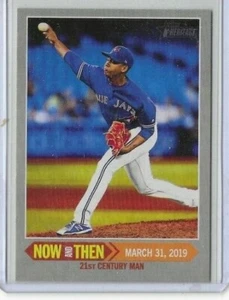 2019 Topps Heritage Now and Then #NT-3 Elvis Luciano Toronto Blue Jays - Picture 1 of 2