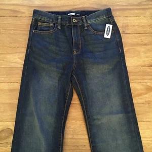 Jeans Denim Old Navy Niñas Talla 16 Regular RECTOS Lavado Oscuro NUEVO - Imagen 1 de 4